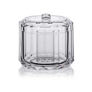 Faceted Cotton Ball & Swab Holder