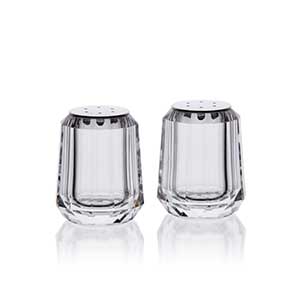 Small Faceted Salt & Pepper Shaker Set