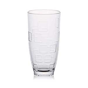 Square Pattern Water Glass