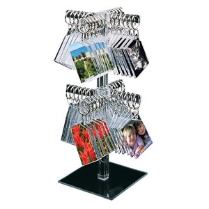 Photo Keyring Display with 72 piece